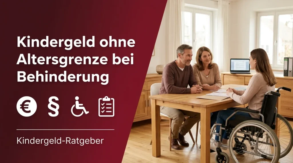 Kindergeld ohne Altersgrenze bei einer Behinderung - Wie lange bekommt man Kindergeld
